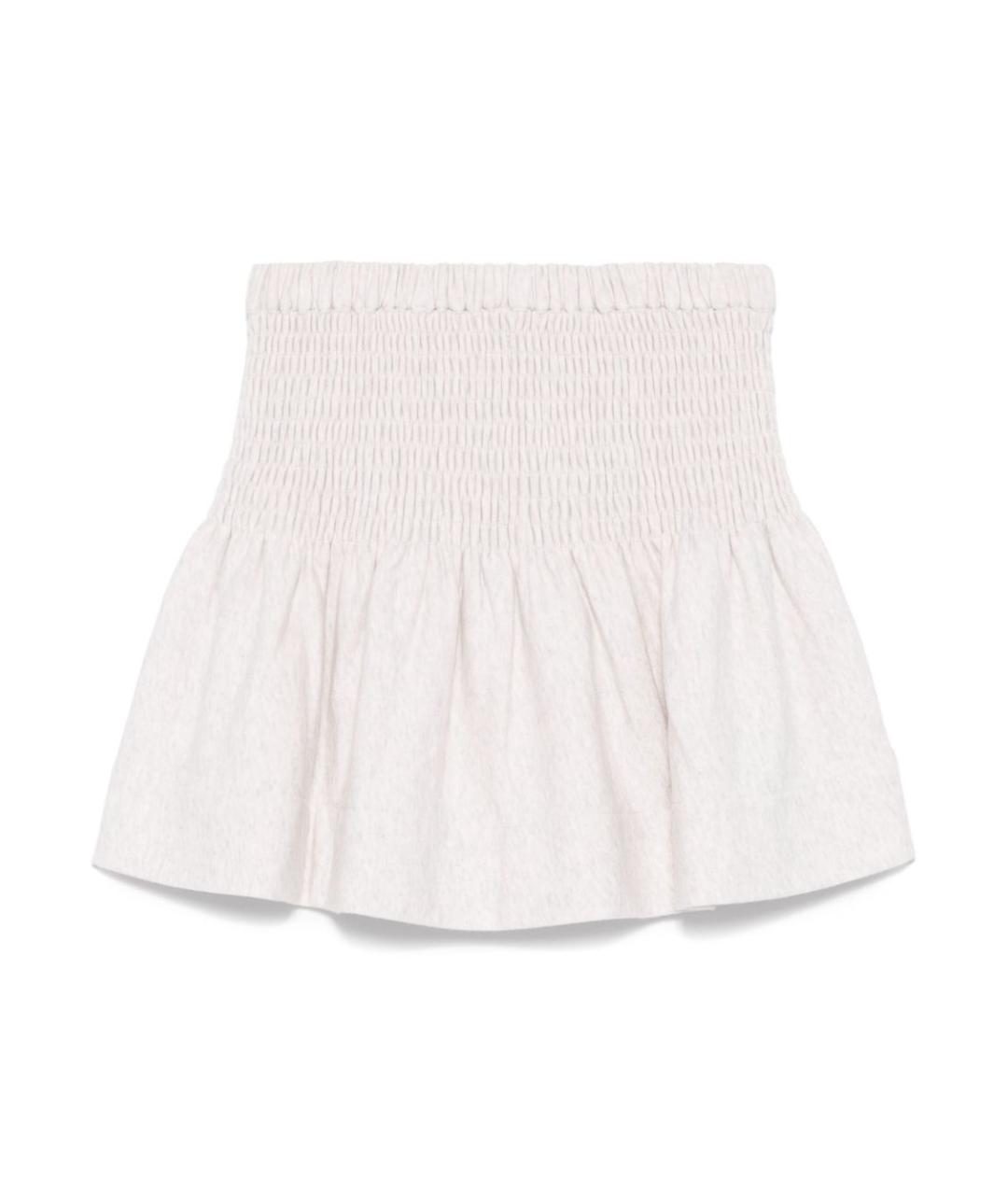 ISABEL MARANT ETOILE Бежевая хлопковая юбка мини, фото 2