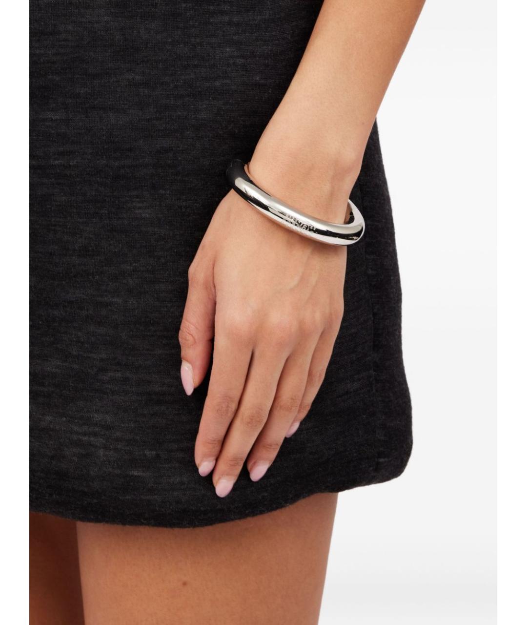 MM6 MAISON MARGIELA Серебрянный металлический браслет, фото 3