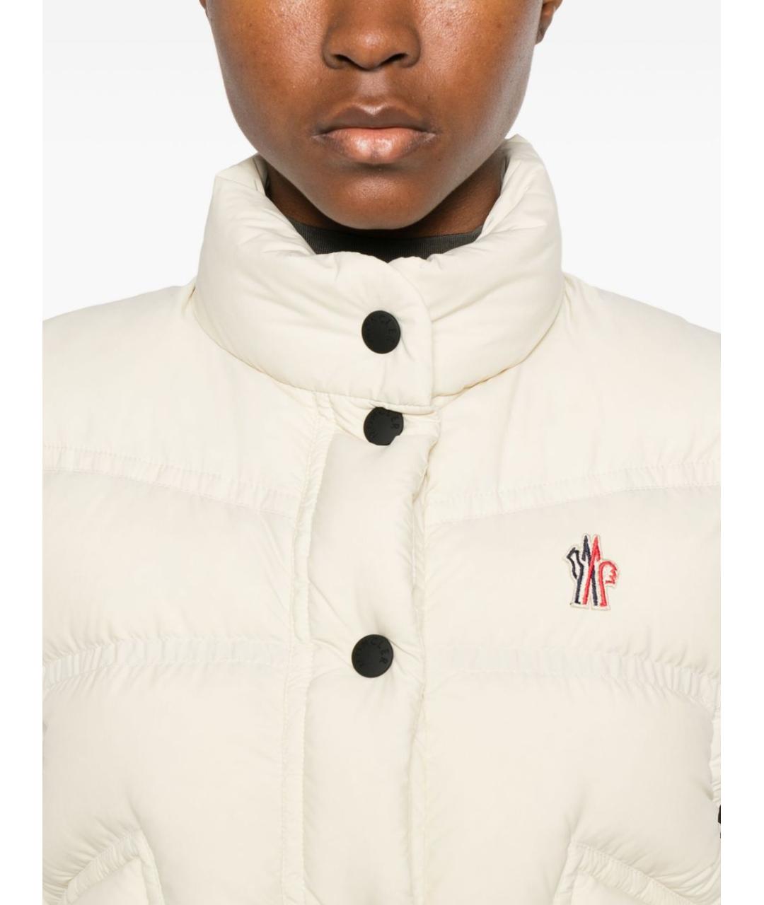 MONCLER GRENOBLE Бежевый полиамидовый жилет, фото 3