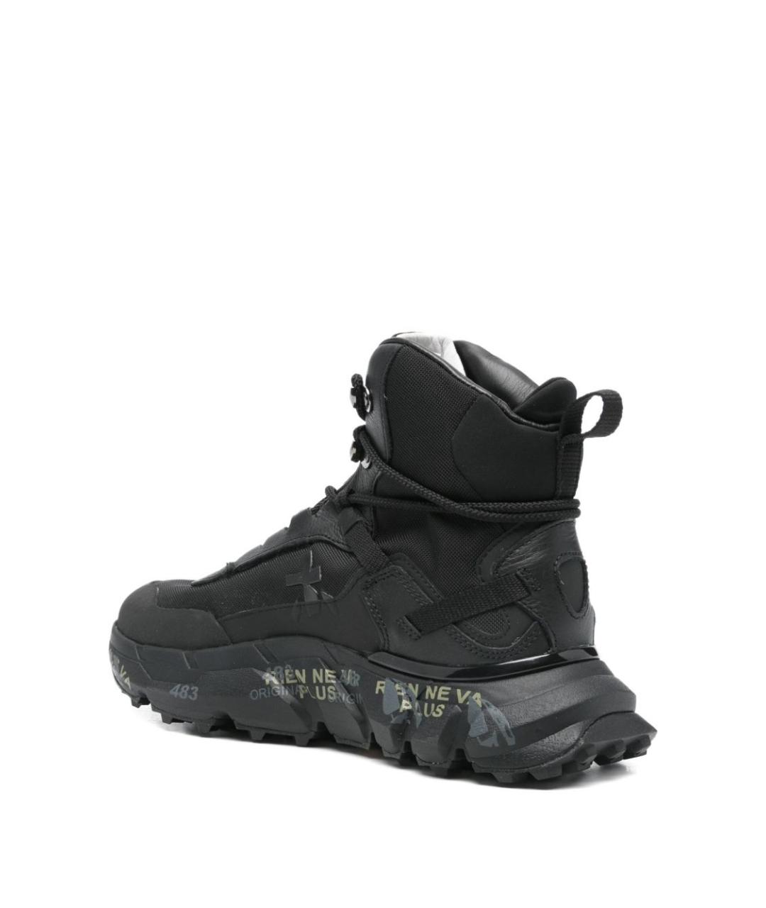 PREMIATA Черные кожаные кроссовки, фото 4