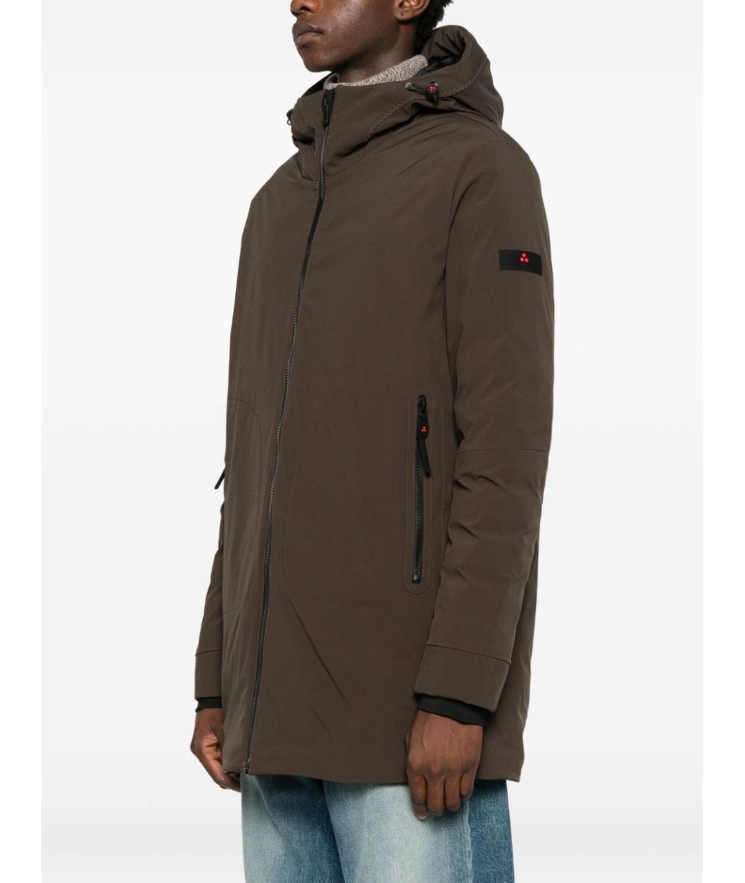 PEUTEREY Коричневая полиэстеровая парка, фото 5
