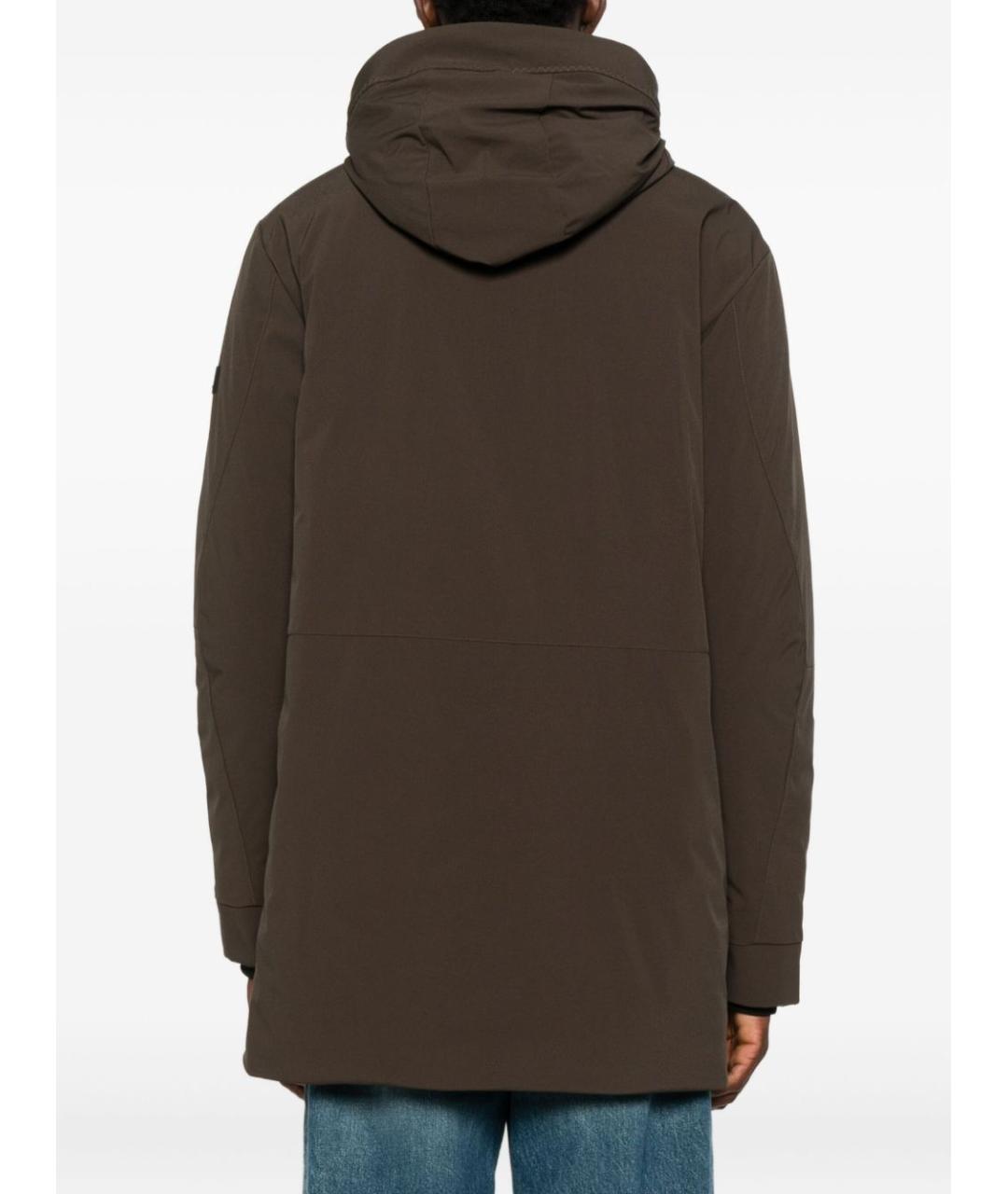 PEUTEREY Коричневая полиэстеровая парка, фото 3