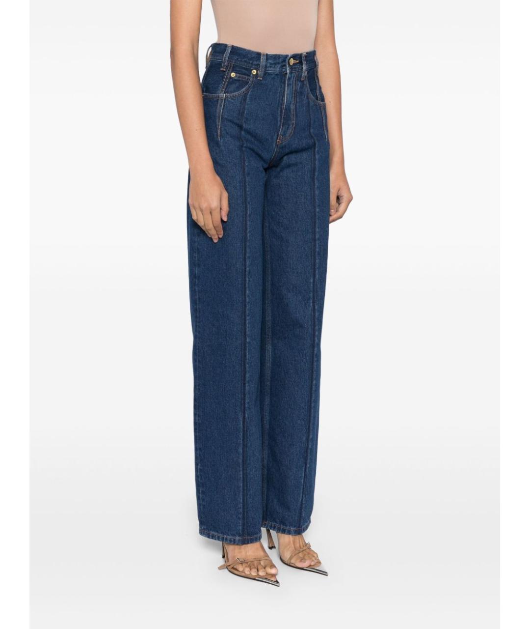 DARKPARK Синие хлопковые прямые джинсы, фото 2