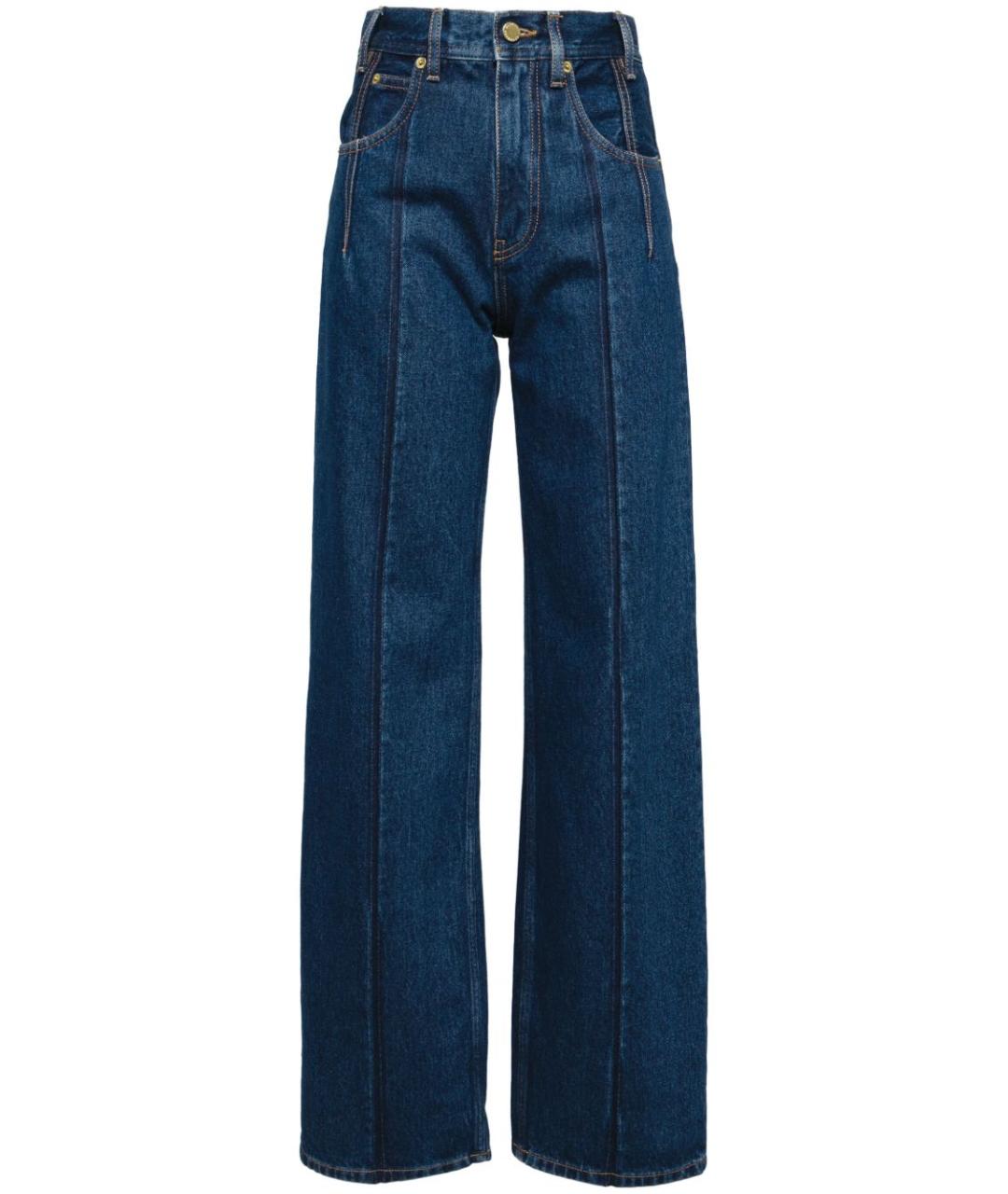 DARKPARK Синие хлопковые прямые джинсы, фото 1