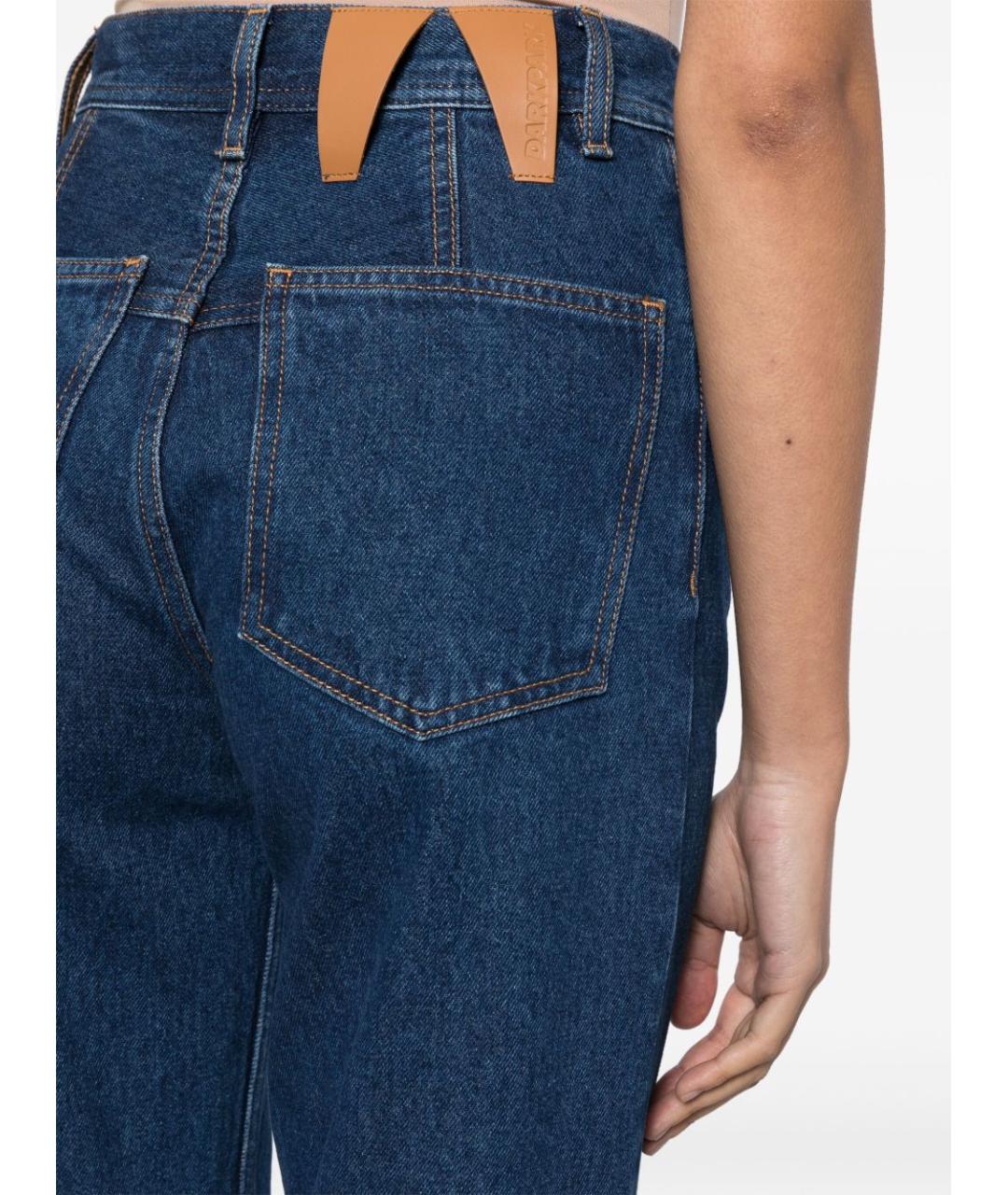 DARKPARK Синие хлопковые прямые джинсы, фото 4