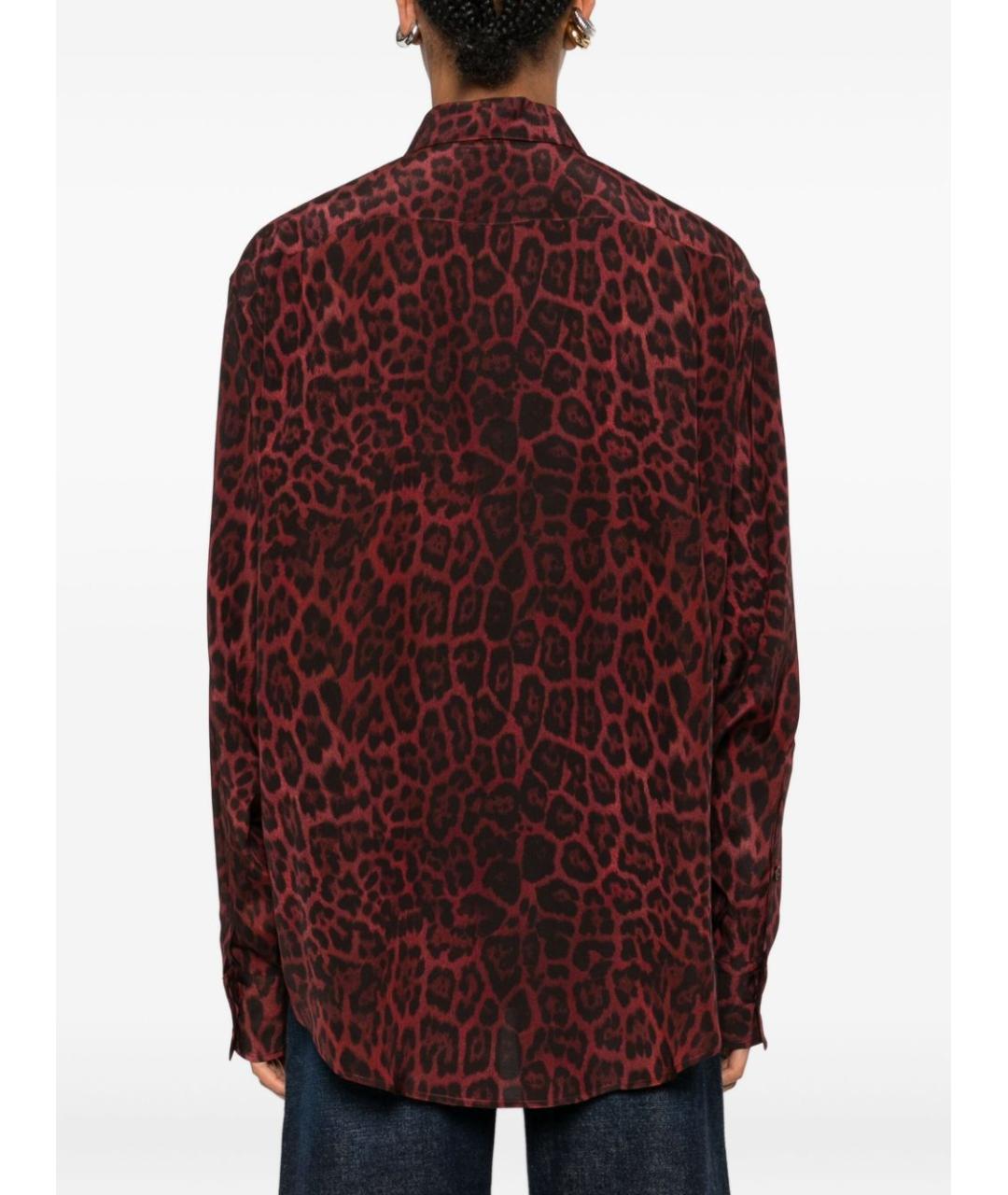 STELLA MCCARTNEY Бордовая шелковая рубашка, фото 2