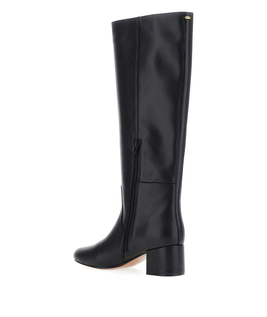 TWIN-SET Черные кожаные сапоги, фото 3