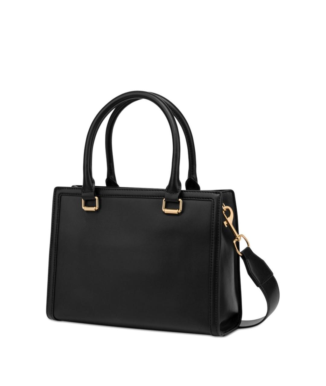 LOVE MOSCHINO Черная сумка тоут из искусственной кожи, фото 2