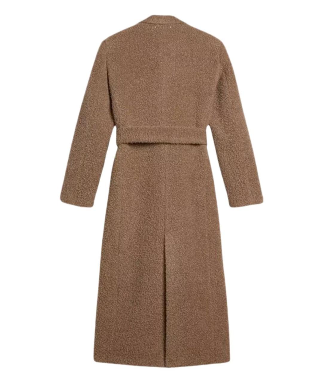 GOLDEN GOOSE DELUXE BRAND Бежевое шерстяное пальто, фото 2