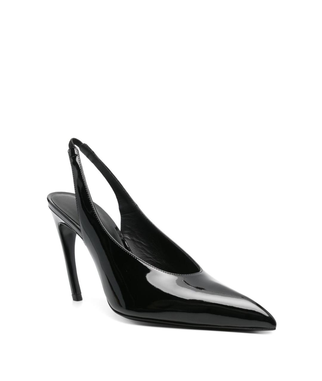 THE ATTICO Черные туфли из лакированной кожи, фото 3