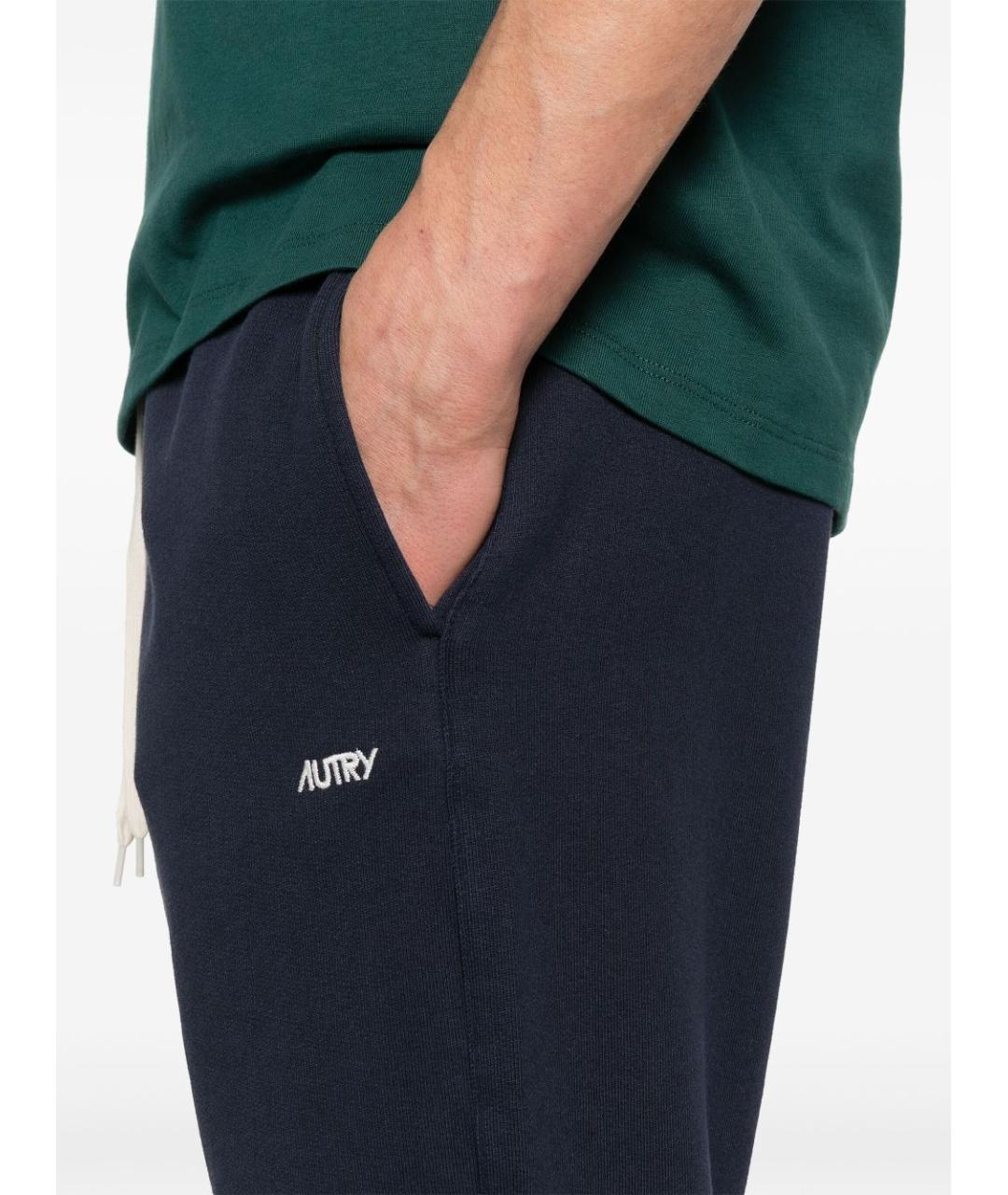 AUTRY Синие хлопковые повседневные брюки, фото 4