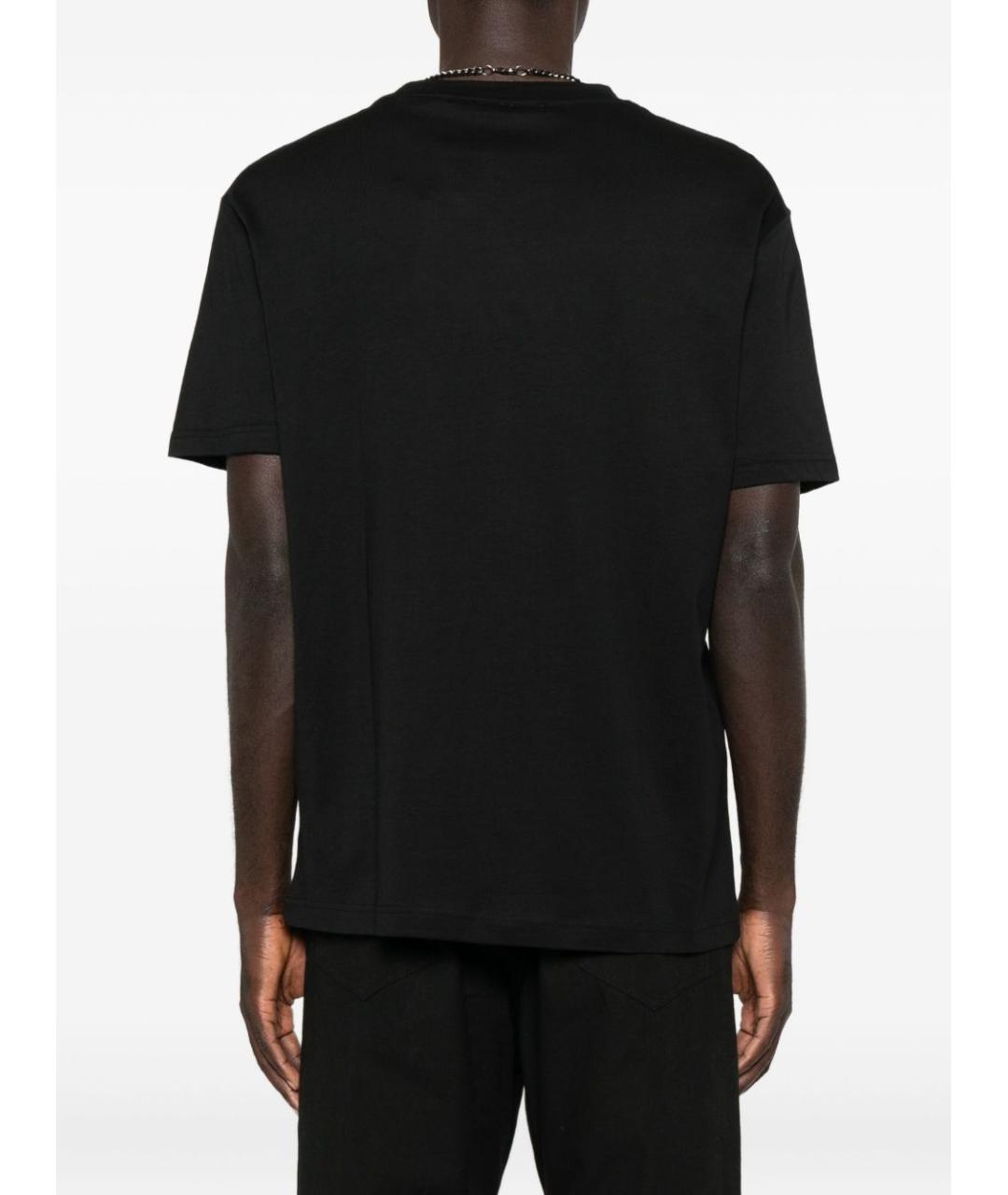 JOHN RICHMOND Черная хлопковая футболка, фото 3