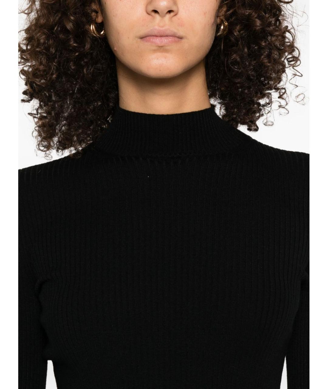 TWIN-SET Черный вискозный джемпер / свитер, фото 4