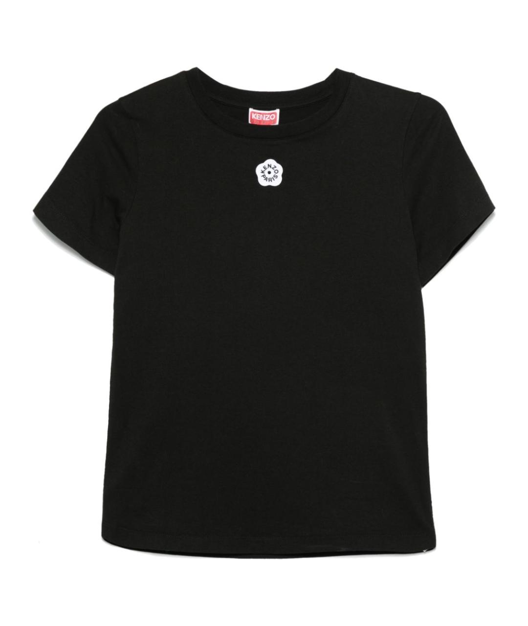 KENZO Черная хлопковая футболка, фото 1