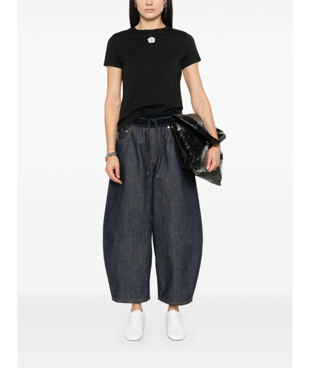 KENZO Черная хлопковая футболка, фото 4