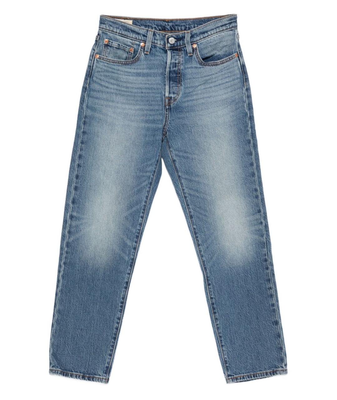 LEVI'S Синие хлопковые прямые джинсы, фото 1