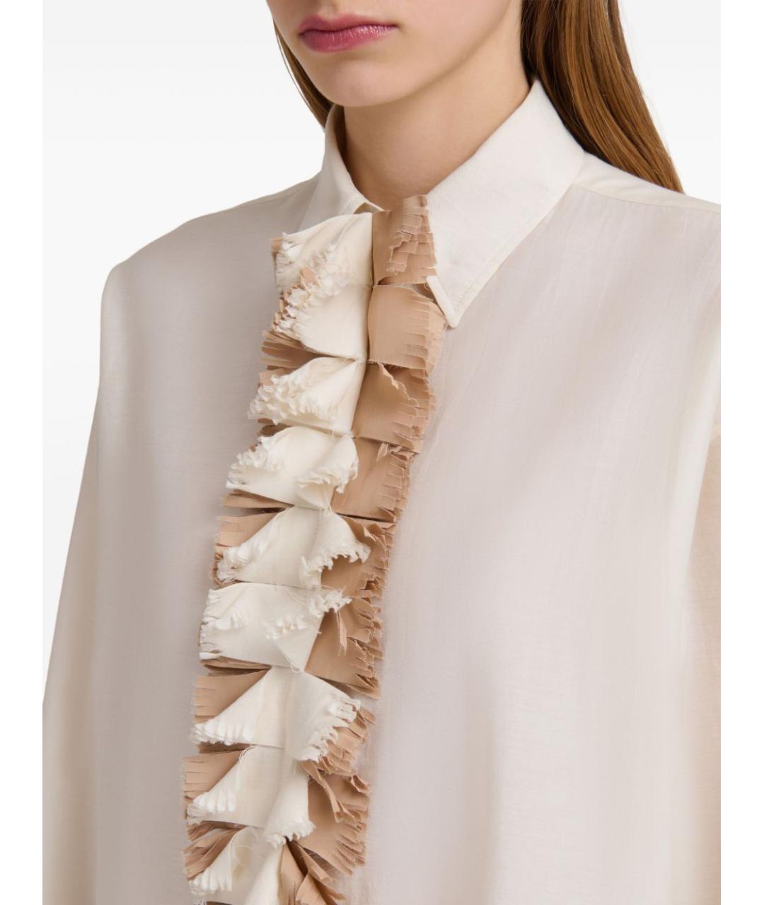 MARNI Бежевая хлопковая рубашка, фото 2