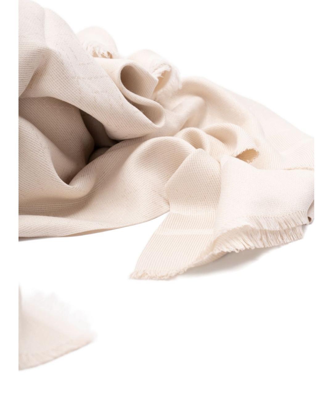 ELISABETTA FRANCHI Бежевый шарф, фото 3