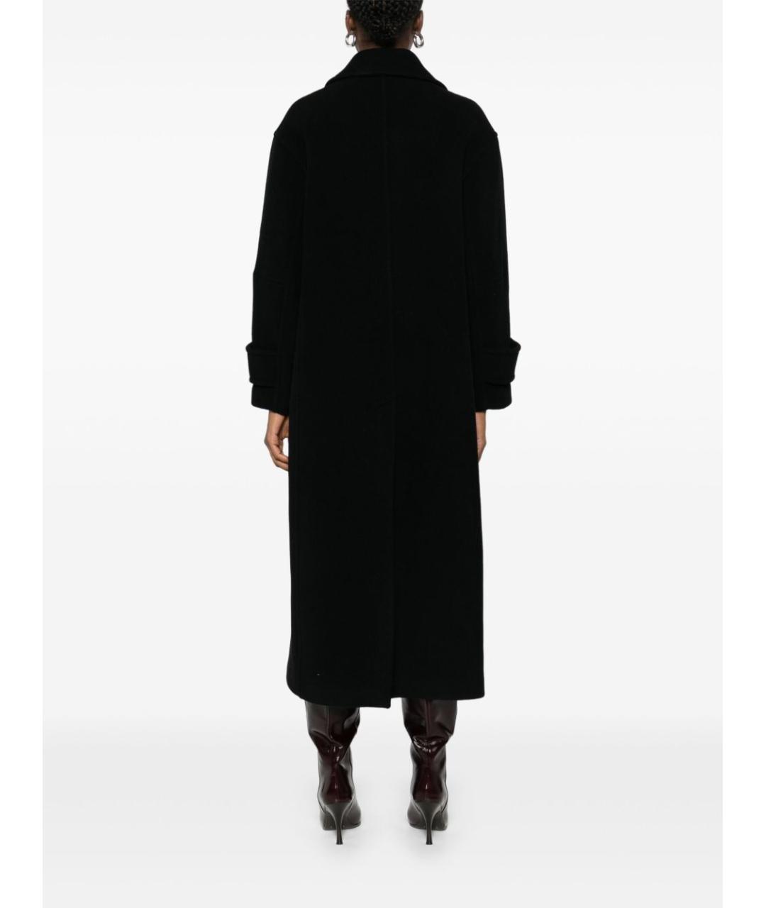 PINKO Черное шерстяное пальто, фото 4