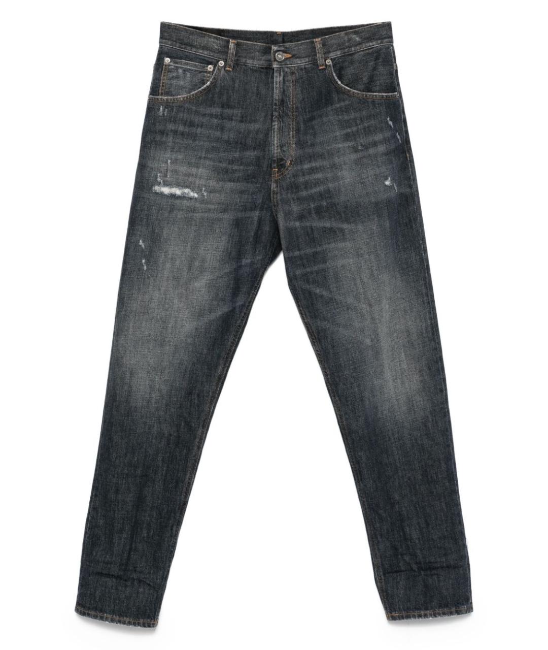 DONDUP Синие хлопковые прямые джинсы, фото 1