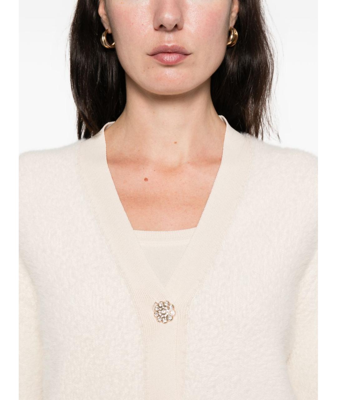 BLUGIRL Бежевый полиамидовый кардиган, фото 3