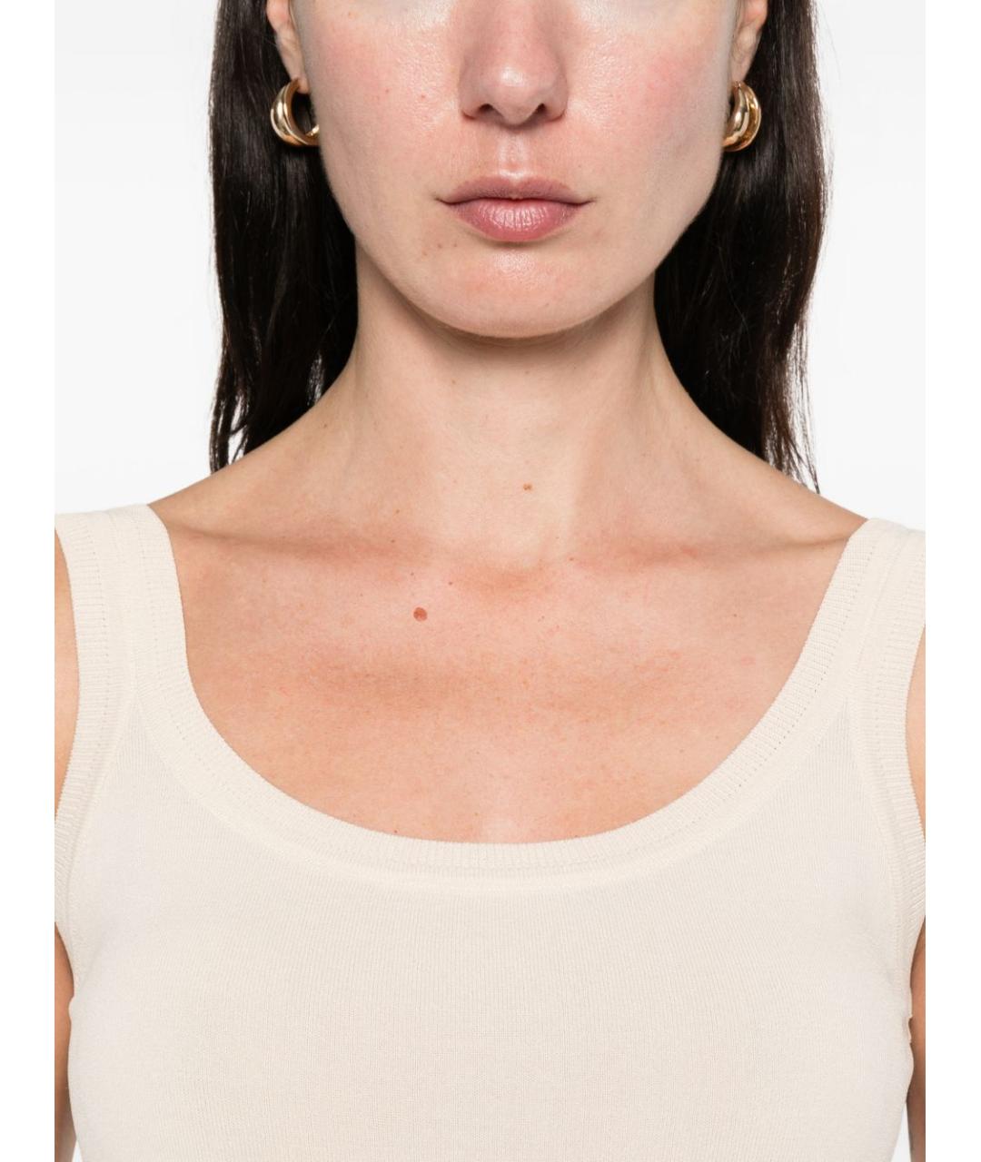 BLUGIRL Бежевый полиамидовый кардиган, фото 2