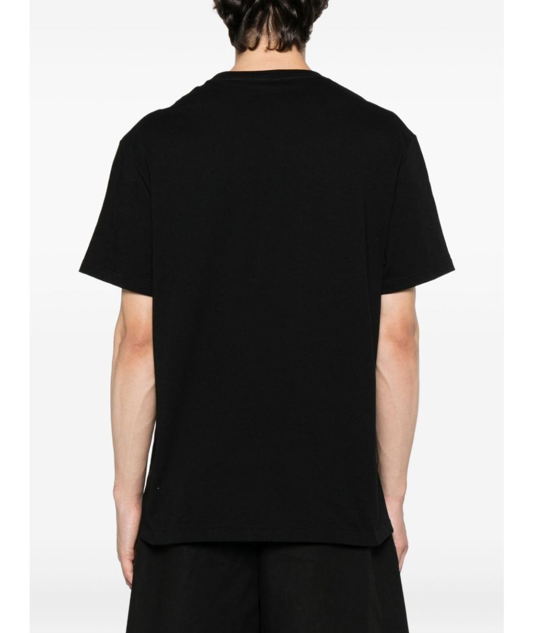 ALEXANDER MCQUEEN Черная хлопковая футболка, фото 4