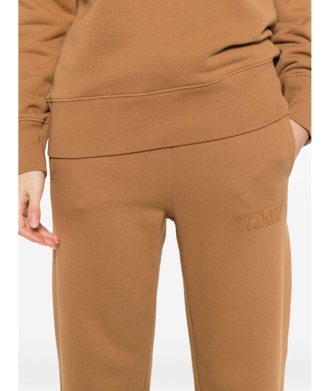 AUTRY Бежевые хлопковые прямые брюки, фото 4