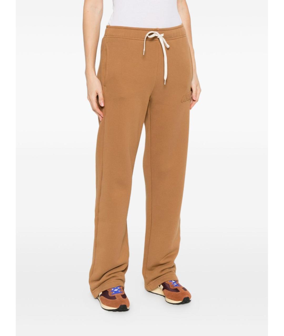 AUTRY Бежевые хлопковые прямые брюки, фото 3