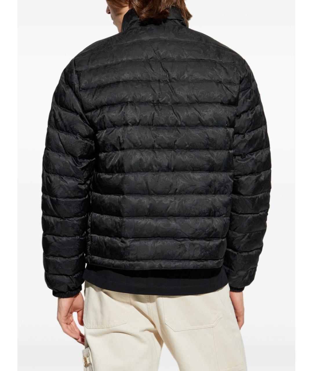 VERSACE Черный полиамидовый пуховик, фото 4