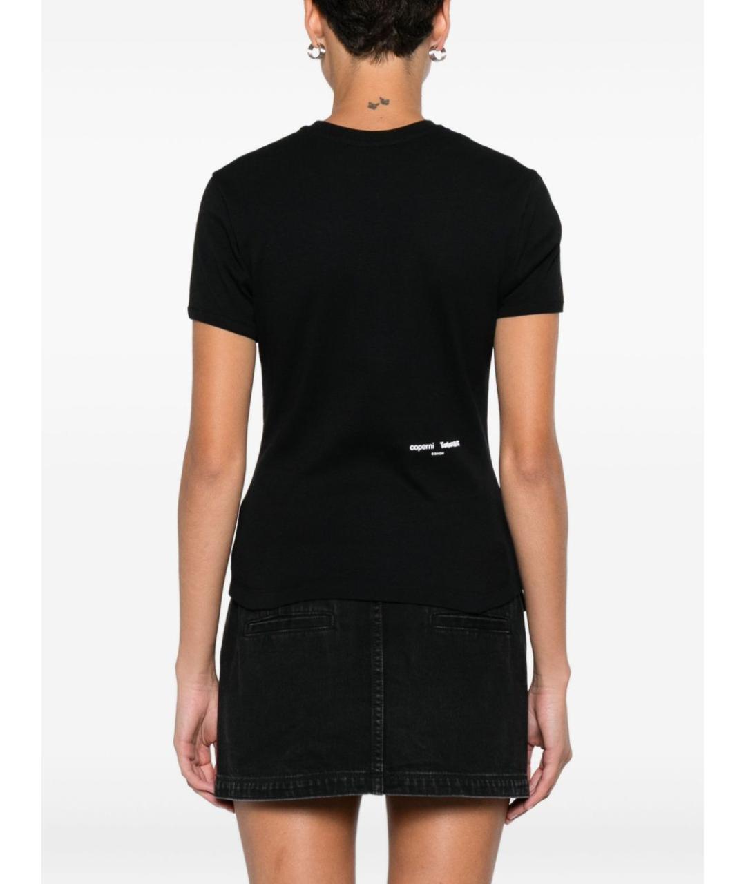 COPERNI Черная хлопковая футболка, фото 4