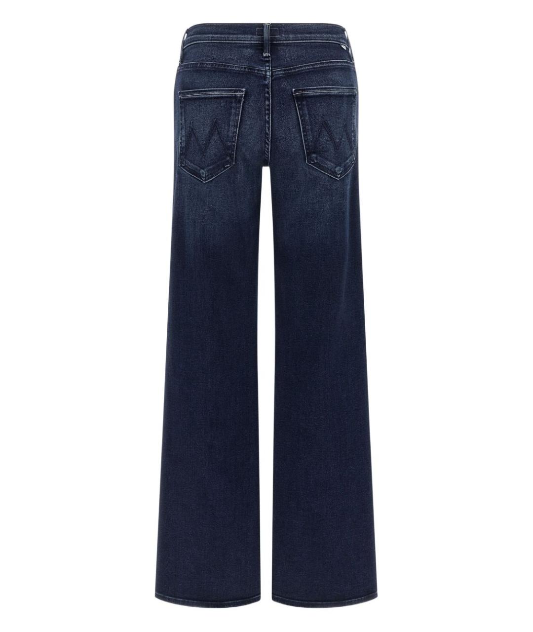 MOTHER Синие хлопковые прямые джинсы, фото 2
