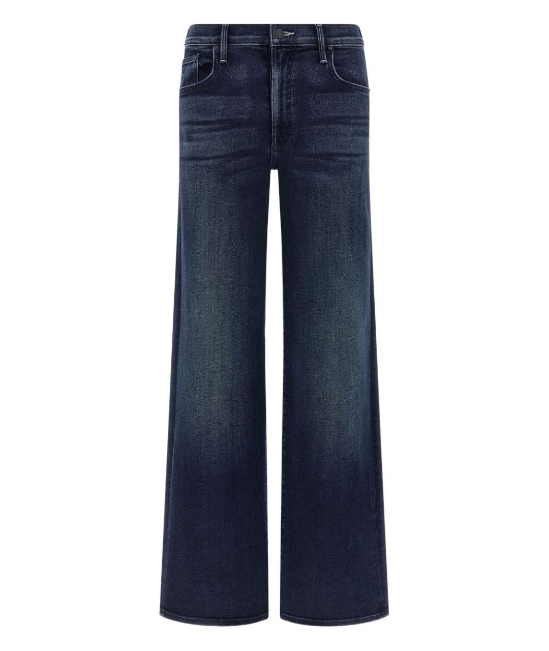 MOTHER Синие хлопковые прямые джинсы, фото 1