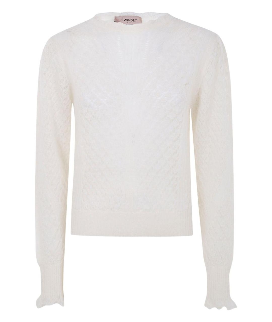 TWIN-SET Белый полиамидовый джемпер / свитер, фото 1