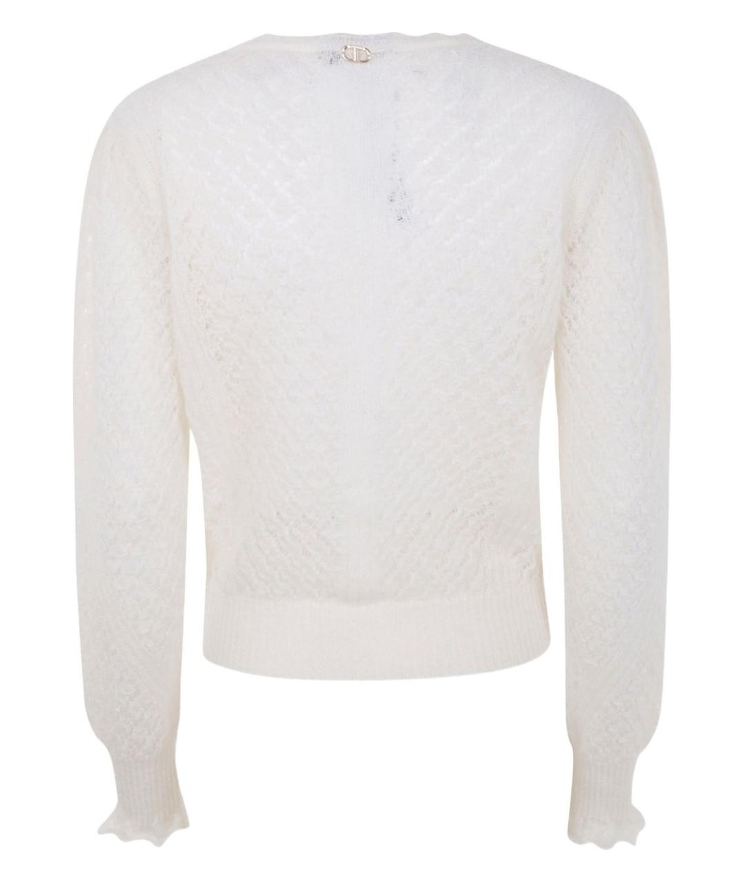 TWIN-SET Белый полиамидовый джемпер / свитер, фото 2