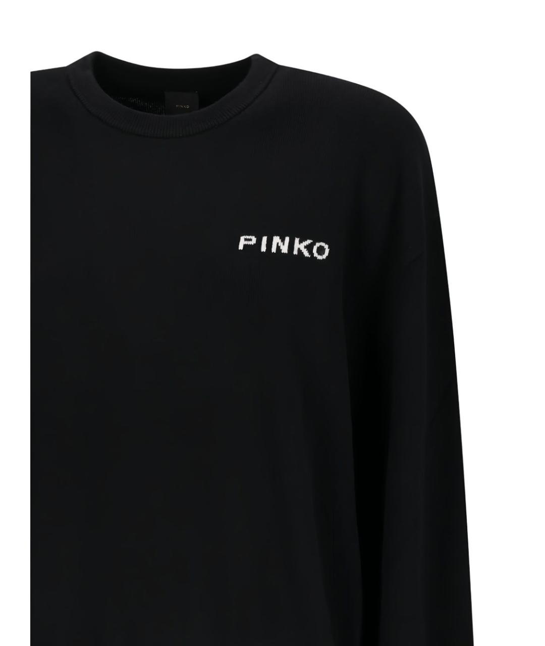 PINKO Черный шерстяной джемпер / свитер, фото 4