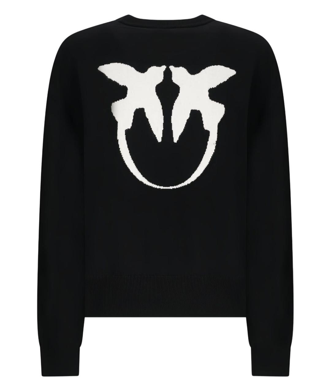 PINKO Черный шерстяной джемпер / свитер, фото 2