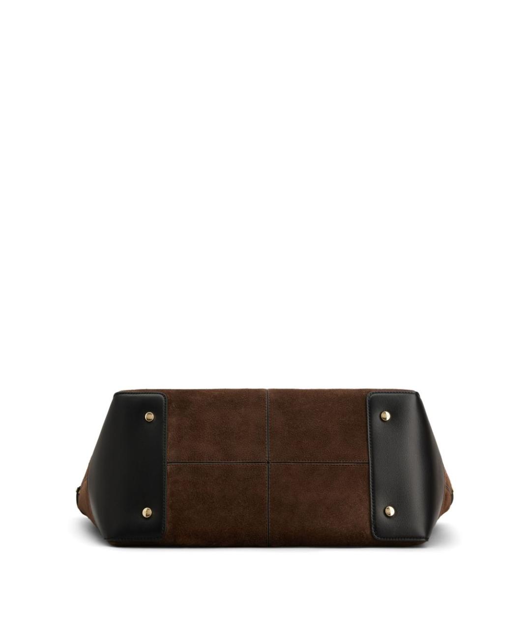 TOD'S Коричневая замшевая сумка тоут, фото 2