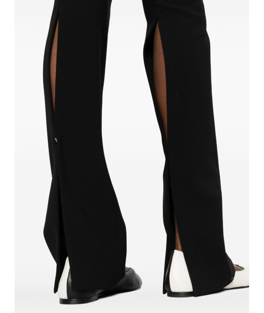 PINKO Черные полиэстеровые прямые брюки, фото 4