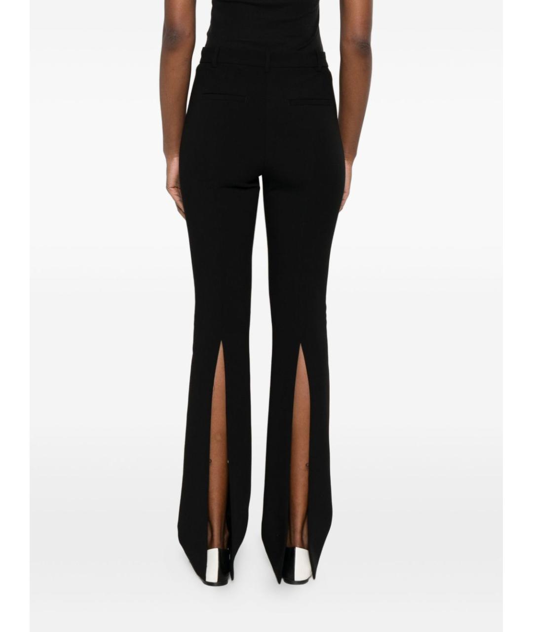 PINKO Черные полиэстеровые прямые брюки, фото 5