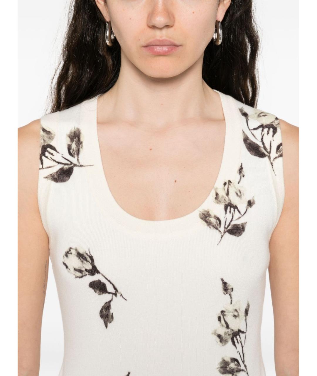 BLUGIRL Белый вискозный кардиган, фото 5