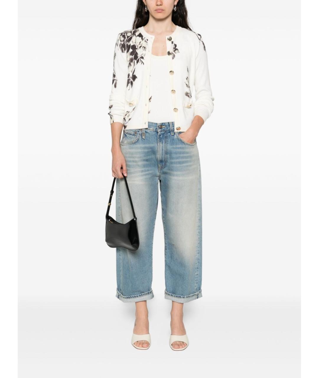 BLUGIRL Белый вискозный кардиган, фото 4