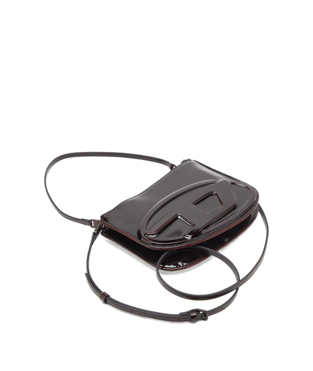 DIESEL Бордовая сумка через плечо из искусственной кожи, фото 4