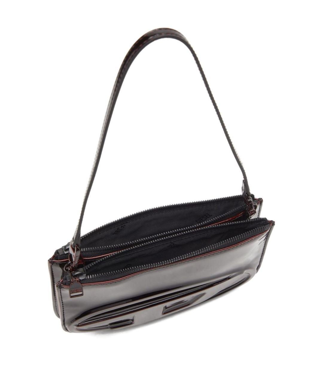 DIESEL Бордовая сумка через плечо из искусственной кожи, фото 3