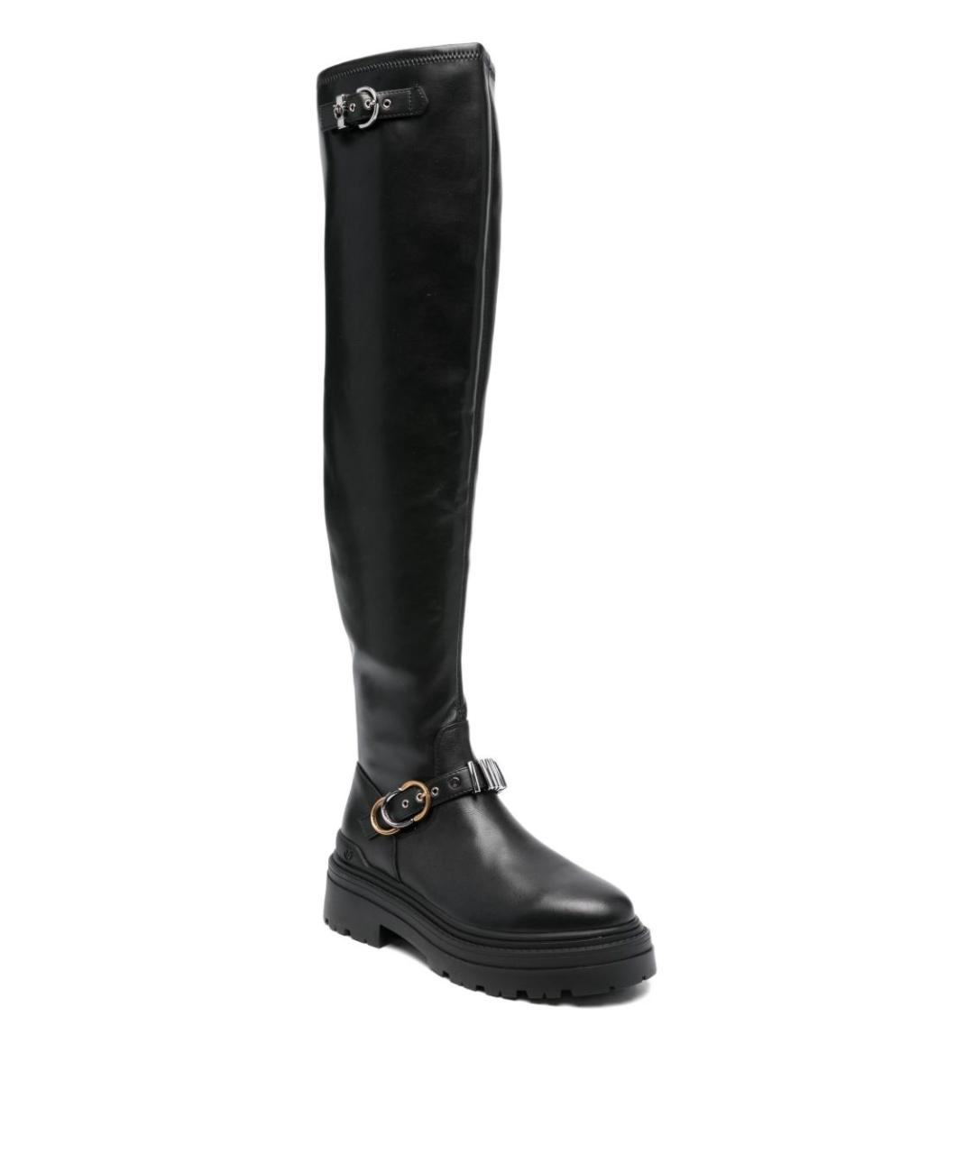 PINKO Черные сапоги из искусственной кожи, фото 2