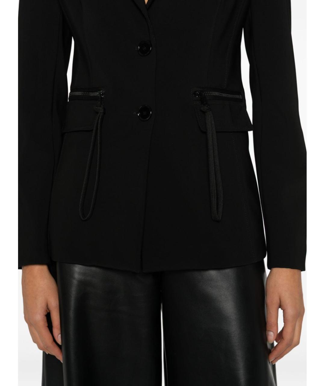 PINKO Черный вискозный жакет/пиджак, фото 3