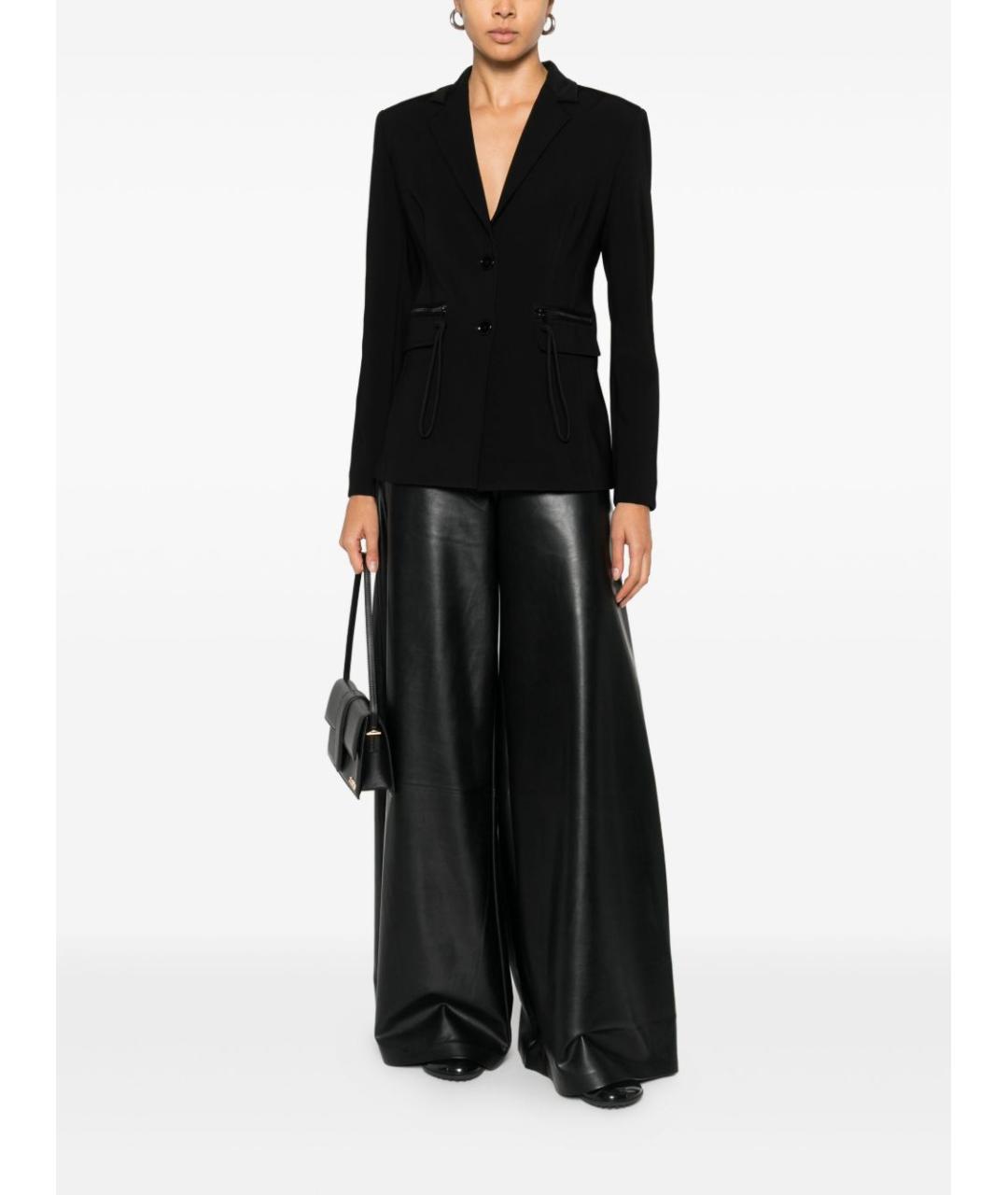 PINKO Черный вискозный жакет/пиджак, фото 2