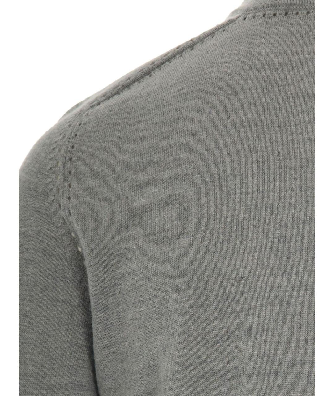 LIU JO Серый шерстяной джемпер / свитер, фото 3