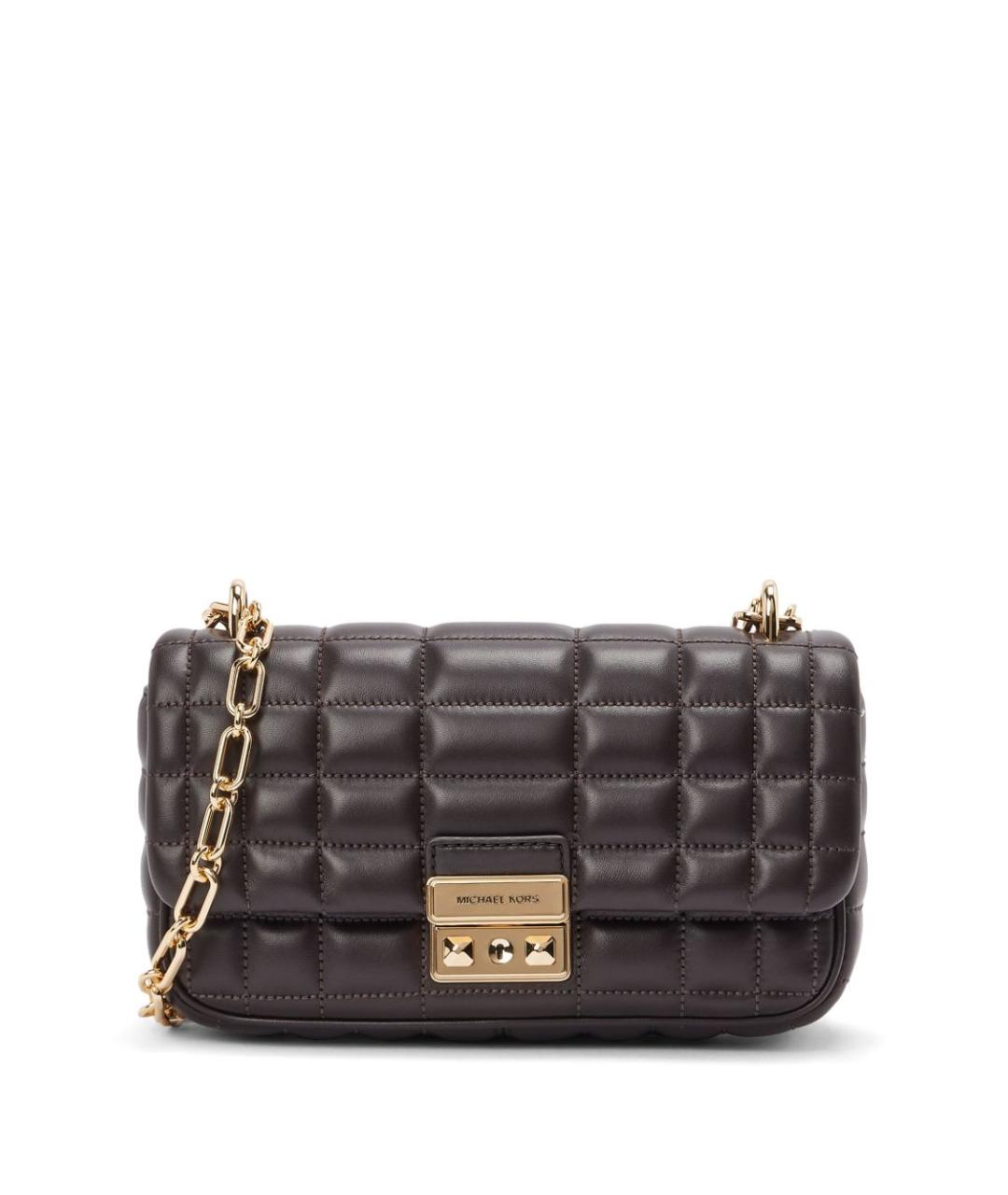 MICHAEL KORS Коричневая кожаная сумка через плечо, фото 1