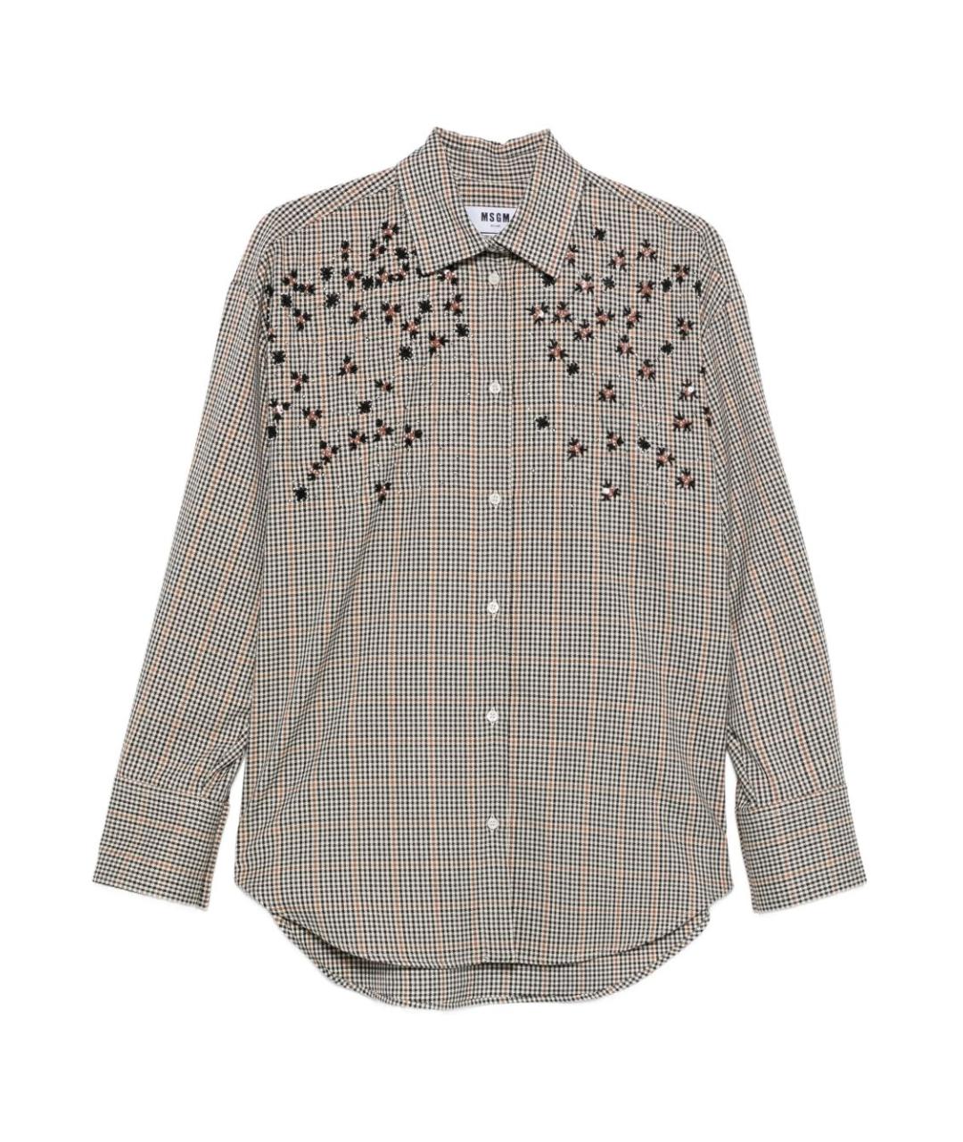 MSGM Белая полиэстеровая рубашка, фото 1